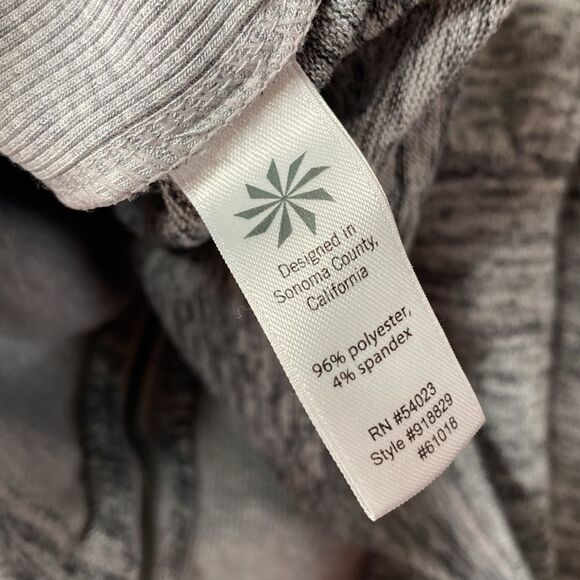 Athleta Womens  Heather Grey Batwing & Robin Thumbhole Full Zip Basic Jacket - Picture 16 of 16